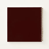 Carnet Yellow Sunflowers Rustic Brown Ajouter un nom Jour (Dos)