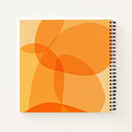 Carnet Yellow Sunshine Formes organiques Design d'art Abs (Dos)