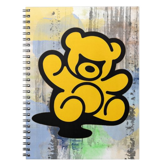 Carnet Yellow Teddy Trouble (Devant)