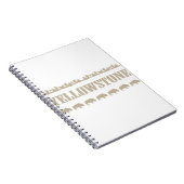Carnet Yellowstone Montana Buffalo (Côté Droit)