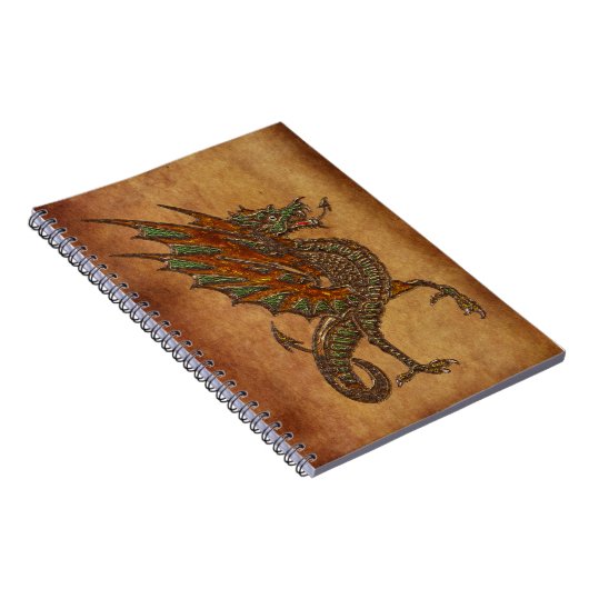 Carnet Yes Old Medieval Dragon Design (Côté Droit)