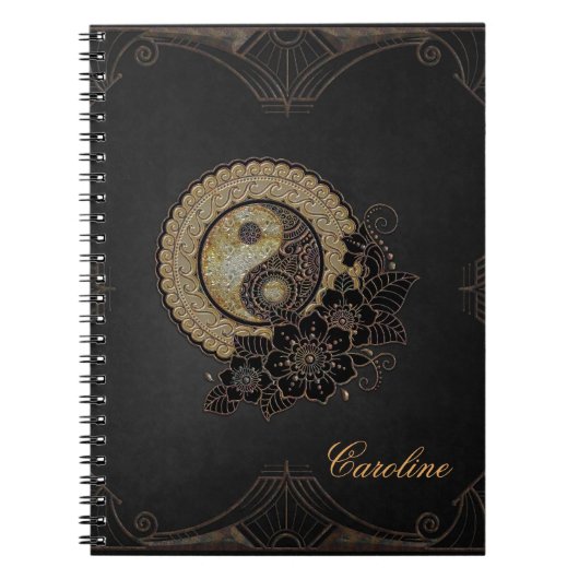Carnet Yin yang est le symbole qui représente l'équilibre (Devant)