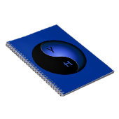 Carnet yin yang monogram - blue (Côté Droit)