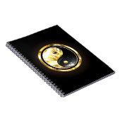 Carnet Yin Yang or sur noir (Côté Droit)