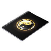 Carnet Yin Yang or sur noir (Côté gauche)