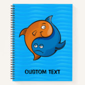 Carnet Yin Yang Poisson Dessin Animé (Devant)