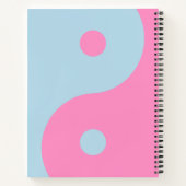 Carnet Yin Yang vintage Rose Et Bleu (Dos)