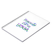 Carnet Yoga d'amour de paix (Côté gauche)