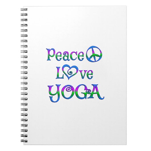 Carnet Yoga d'amour de paix (Devant)