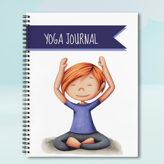 Carnet Yoga fille mignonne