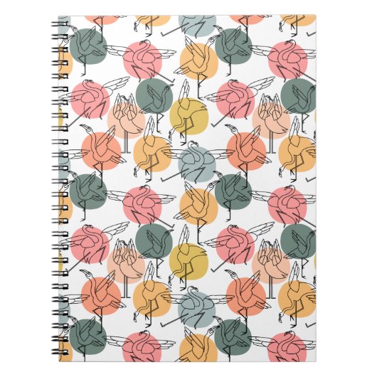 Carnet Yoga poses pattern | Yoga seamless pattern 37 (Devant)