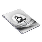 Carnet Yoga Reiki à une jambe King Pigeon Pose Aquarelle (Côté Droit)