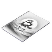 Carnet Yoga Reiki à une jambe King Pigeon Pose Aquarelle (Côté gauche)