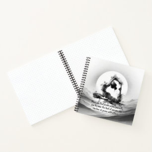 Carnet Yoga Reiki à une jambe King Pigeon Pose Aquarelle