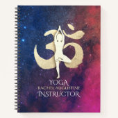 Carnet Yoga Studio Instructor Méditation Pose OM Symbole (Devant)