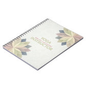 Carnet YOGA Studio Meditation Instructor Colorful Mandala (Côté gauche)
