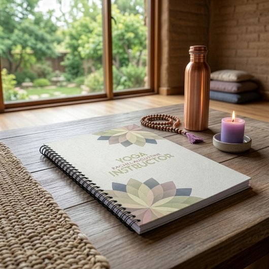Carnet YOGA Studio Meditation Instructor Colorful Mandala