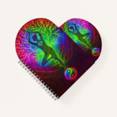 Carnet Yoga Yin Yang Rainbow (Devant)