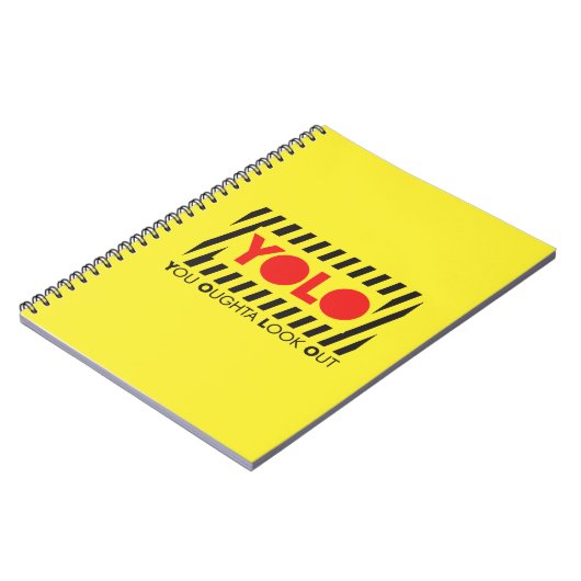 Carnet YOLO avec la précaution rouge (Côté gauche)