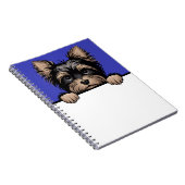 Carnet Yorkie Cute Peeking Yorkshire Terrier Amoureux des (Côté Droit)