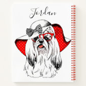 Carnet Yorkie Fashion Shoot | Ajouter Votre Nom (Dos)