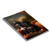 Carnet Yorkipoo Chiot Automne Citrouille délice (Côté Droit)