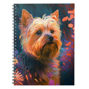 Carnet Yorkshire Chien Animal Portrait Peinture Animaux A