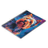 Carnet Yorkshire coloré Terrier (Côté gauche)