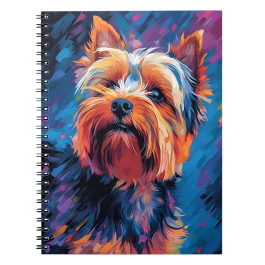 Carnet Yorkshire coloré Terrier (Devant)