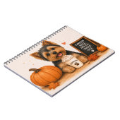 Carnet Yorkshire Terrier Automne (Côté gauche)