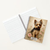 Carnet Yorkshire Terrier avec des Roses (Intérieur)