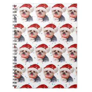 Carnet Yorkshire Terrier Dog Breed Christmas Stars