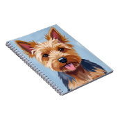 Carnet Yorkshire Terrier Dog Portrait Painting (Côté Droit)