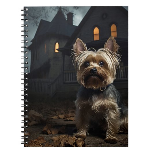 Carnet Yorkshire Terrier Halloween Épouvantable (Devant)