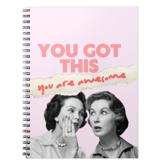 Carnet You are Awesome Pink Notebook (Devant)