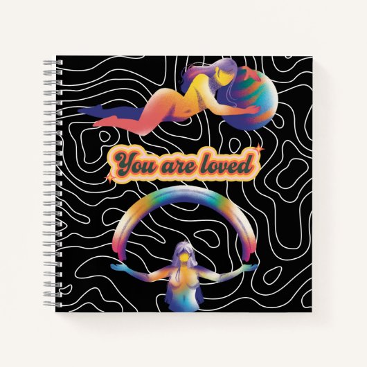 Carnet You Are Loved – Rainbow Cosmic Notebook  (Devant)
