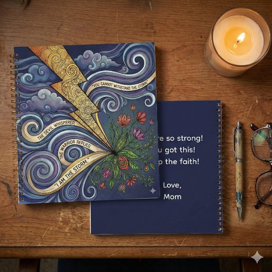 Carnet You Are The Storm Personalized Spiral Notebook