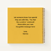 Carnet You Feel Like Sunshine Spiral Notebook (Dos)