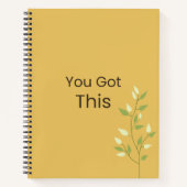 Carnet You Got This Motivational Notebook (Devant)