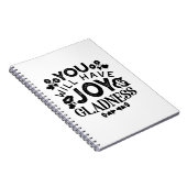 Carnet You Will Have Joy and Gladness Inspirational Quote (Côté Droit)