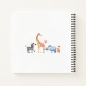 Carnet Young Wild And Three Safari 3ème anniversaire invi (Dos)