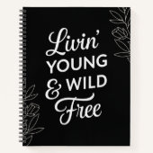 Carnet Young, Wild, & Free Yin-Yang Notebook (Devant)
