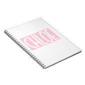 Carnet Your | Bold White Text on Light Pink (Côté Droit)