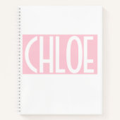 Carnet Your | Bold White Text on Light Pink (Devant)