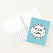Carnet Your Business Logo Text Branded Notebook Example (Intérieur)