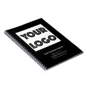 Carnet  Your Logo Custom Business Marketing Black (Côté Droit)
