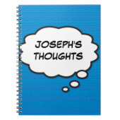 Carnet Your Message Thought Bubble Fun Retro Comic Book (Devant)