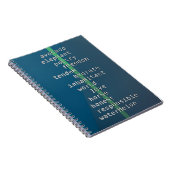 Carnet Your name or message with crossword puzzles? Blue (Côté Droit)