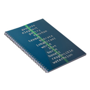 Carnet Your name or message with crossword puzzles? Blue