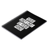 Carnet Your Only Limit (Côté gauche)